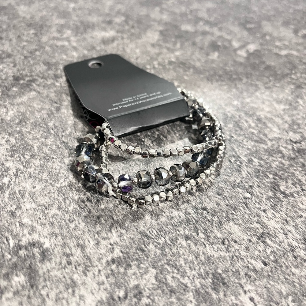 Elegant Silver Beaded Bracelet